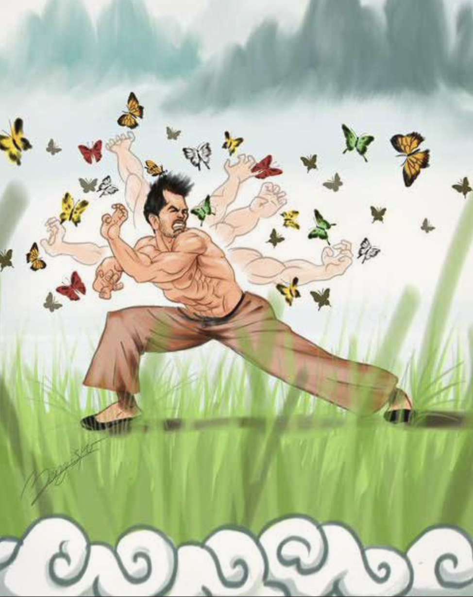 Tate training with 9999 butterflies.